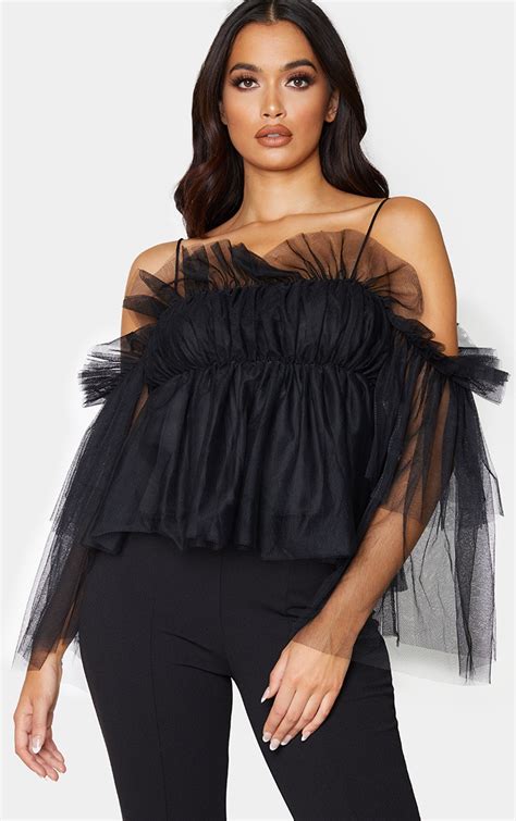 fluffy tulle top|ladies tulle tops.